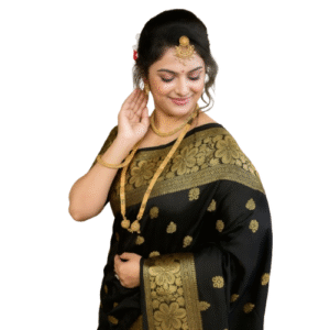 Pure Banarasi Silk black Saree