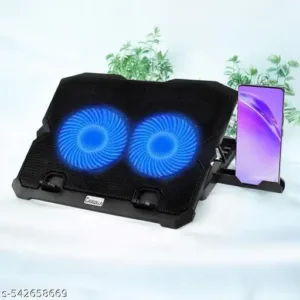 Casewilla Laptop CoolIing Stand Ergonomic, Adjustable Height I 2 USB Ports I 2 Mobile Stand I 2 Fan Cooling Pad